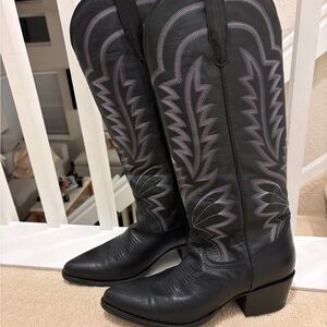 Tecovas Black Abby Cowboy Boots